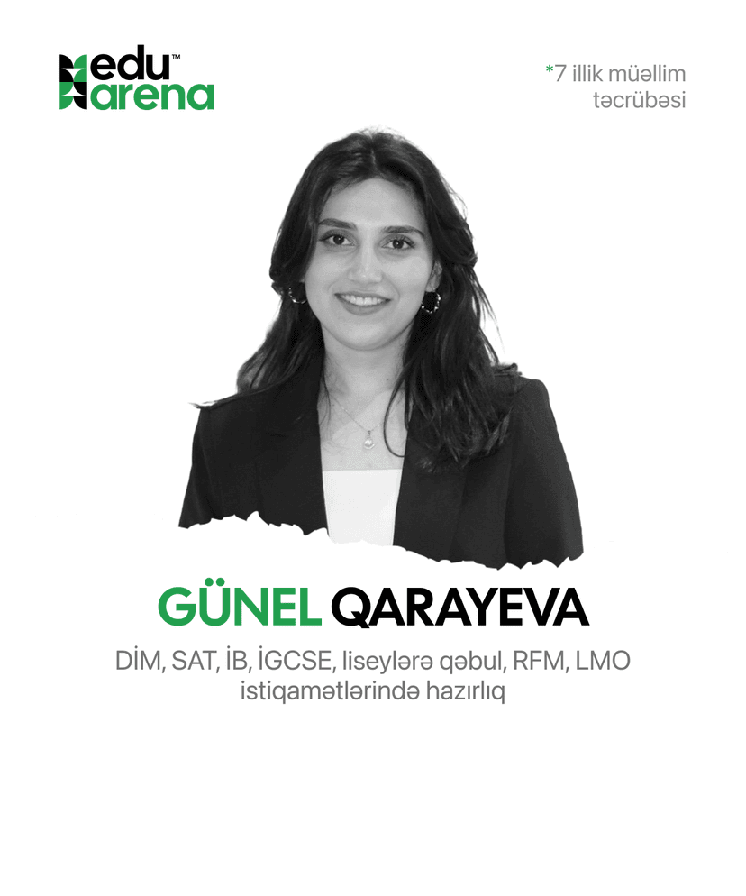 Günel Qarayeva ilə onlayn hazırlıq dərsləri!